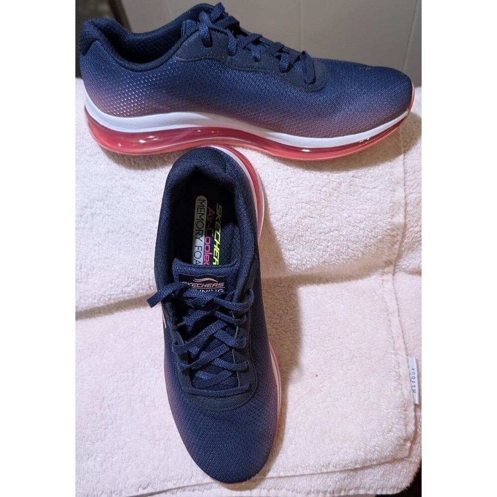 Skechers Skech-Air Element 2.0 Navy Hot Pink Ombre Sneakers 8.5